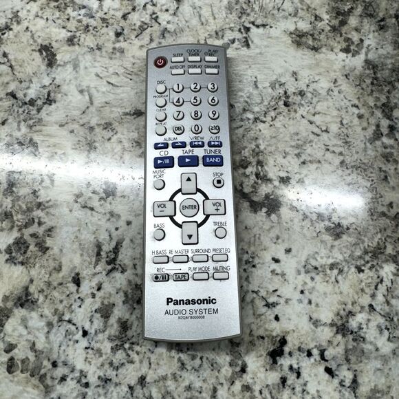 Panasonic N2QAYB000008 Audio System CD Tape Tuner Original Remote Control Tested - Picture 1 of 4